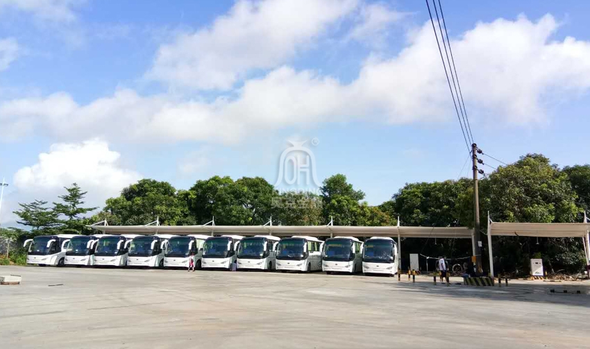 車電網坪山聚龍電動汽車充電站膜結構